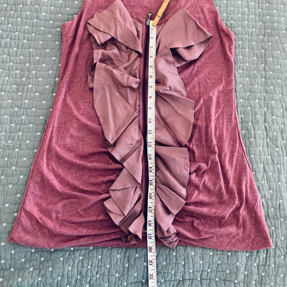 Pure Sugar Ruffle & Zipper Front Tank - Picture 7 of 8